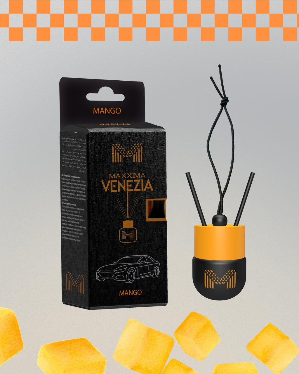 Tropical Glow Mango | Car Reed Diffuser – Use Anywhere